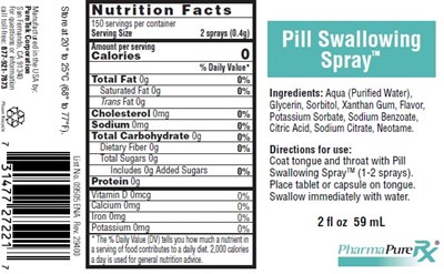 Spray Label (Pill Swallowing Spray)